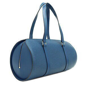 Louis Vuitton Epi Bag Boston Toledo Soufflot Leather Blue